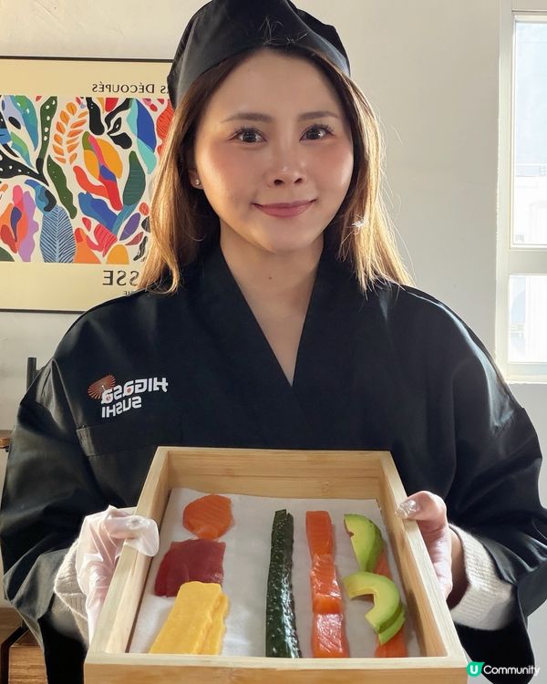 學整壽司畢業喇！🍣🥢