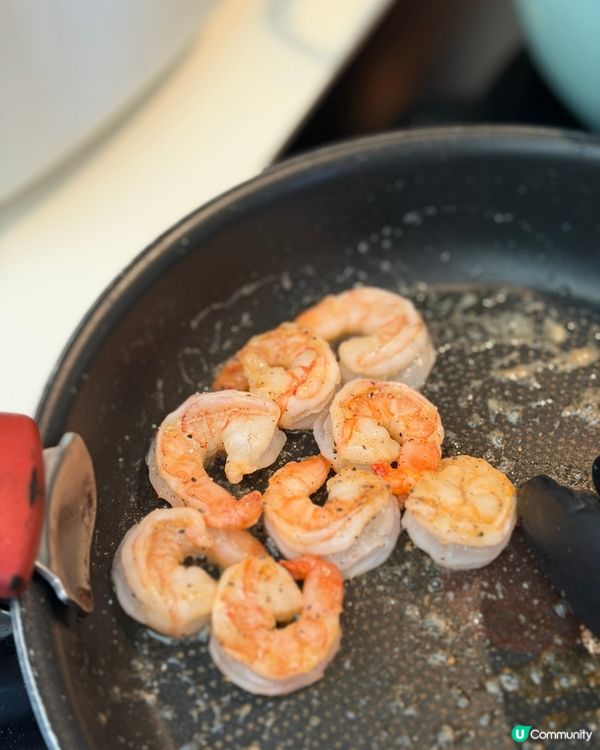 10分鐘虎蝦肉醬意粉🍝懶人恩物！