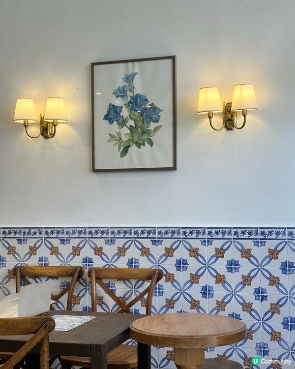 葡萄牙風Cafe ☕️ 藍白小清新！