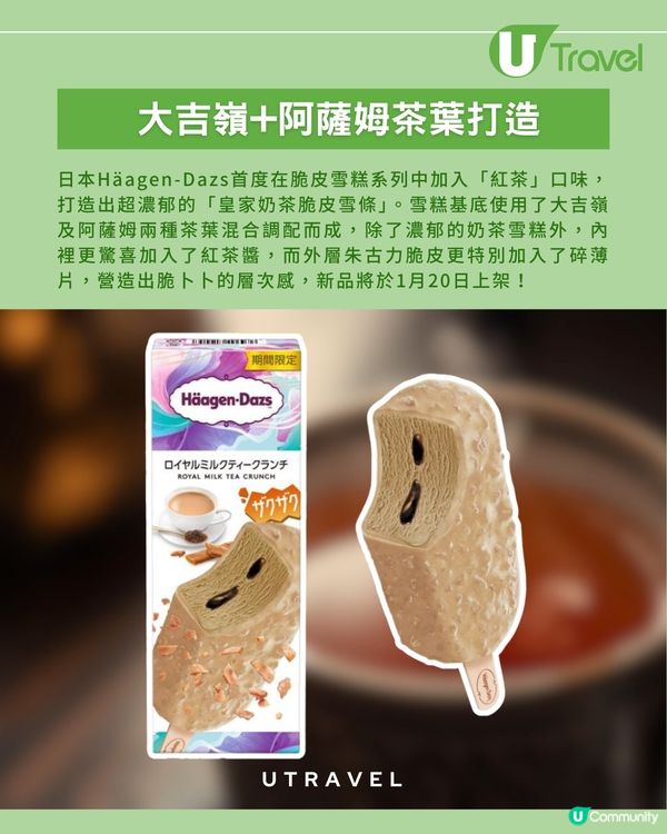Häagen-Dazs 首款「皇家奶茶」雪條登場！雙重茶葉混搭 + 濃厚紅茶醬！