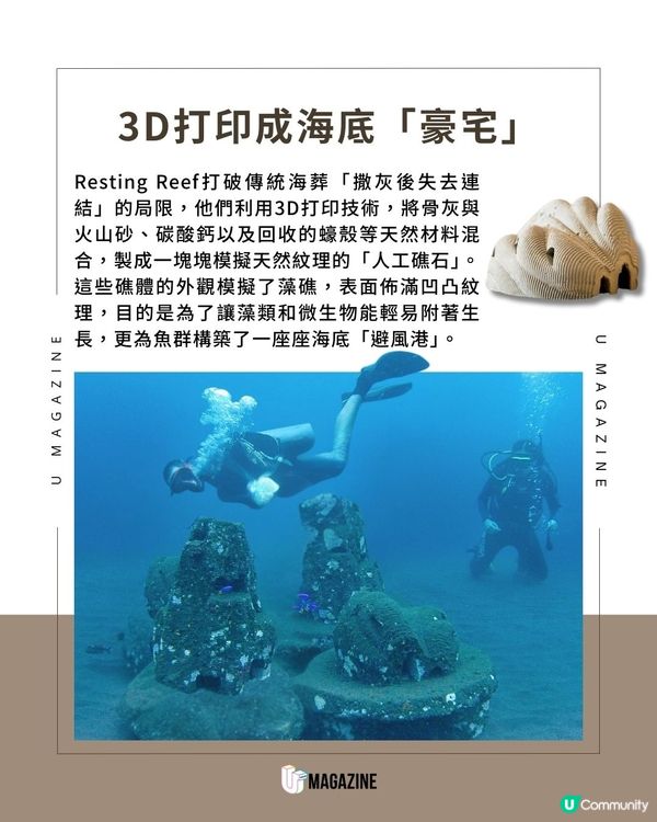 英國推「安息礁」技術！讓至親遺愛化作一場生態修復行動