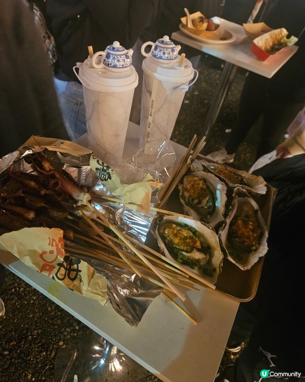 錦田打醮美食嘉年華！竹棚睇戲食嘢！😋🎉