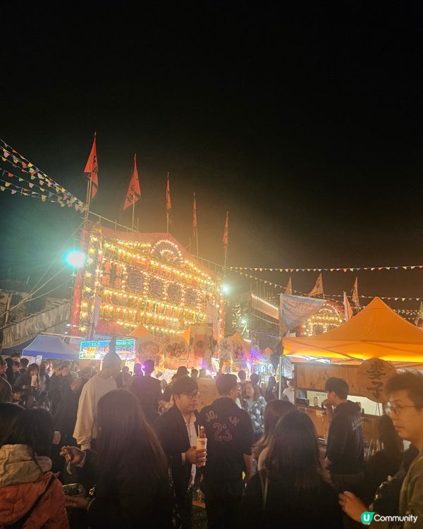 錦田打醮美食嘉年華！竹棚睇戲食嘢！😋🎉