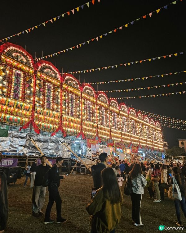錦田打醮美食嘉年華！竹棚睇戲食嘢！😋🎉