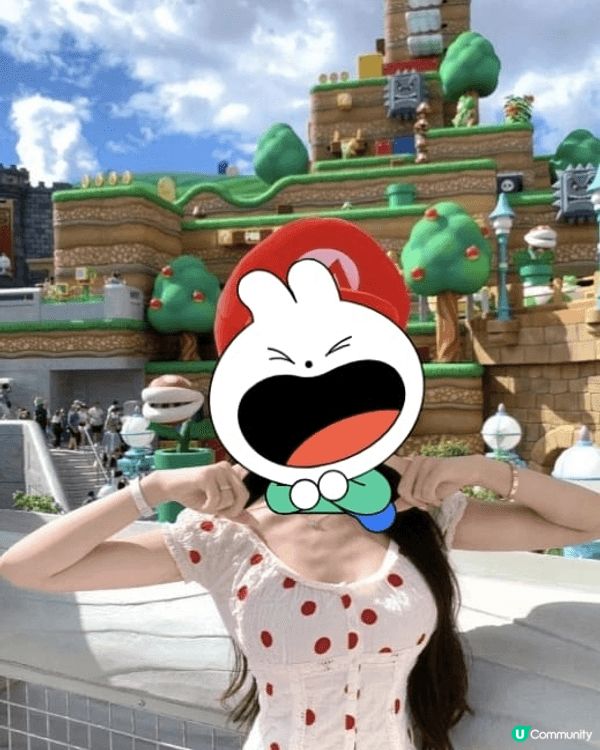 日本環球影城有瑪莉奧主題，真是適合一家大細打卡影相，和女朋友...