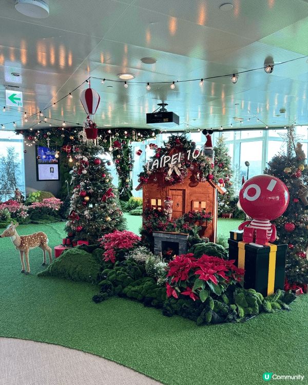 台北101觀景台，上到去有好多唔同既打卡位，仲可以一次過俯瞰...