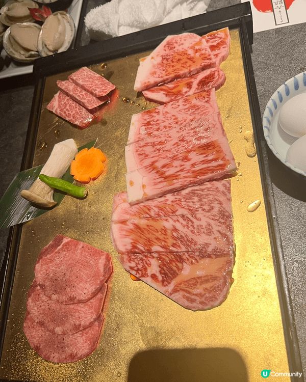 日本食和牛自助燒烤加火鍋，牛脂比例均勻，牛肉味相當重😋