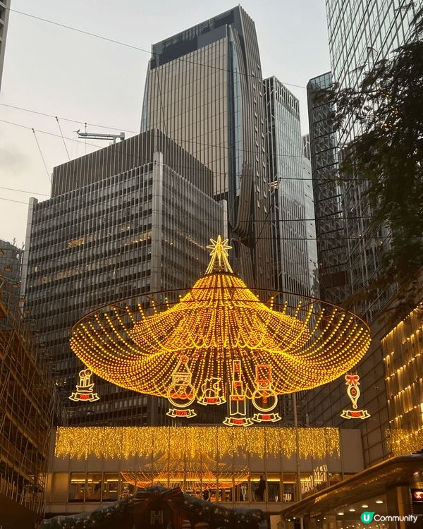 今年中環海濱公園，很有聖誕節日氣氛。會場內有一棵20米高的聖...