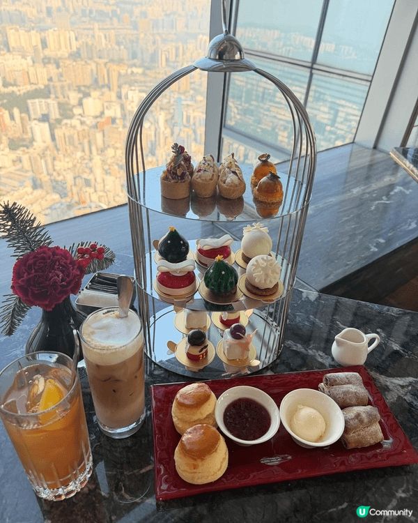 麗思卡爾頓酒店103 high tea 食物政治服務一流景觀...