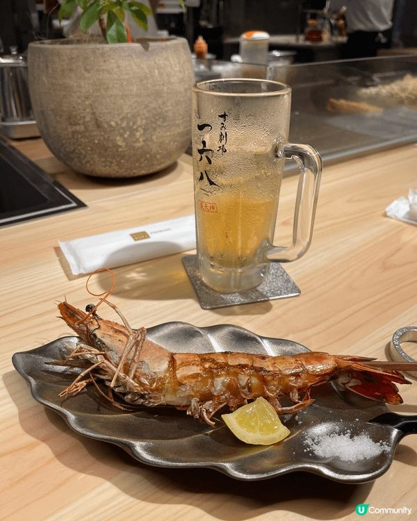 這間是一間鐵板燒的餐廳位於日本福岡，名字叫一六八，之前網上留...