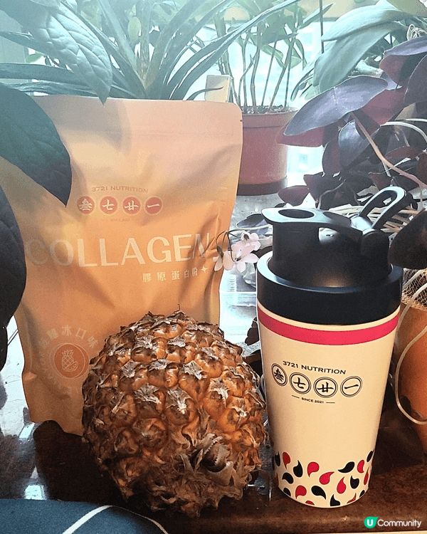 多謝Ulifestyle同叁七廿一，新些品菠蘿冰骨膠原蛋白粉...