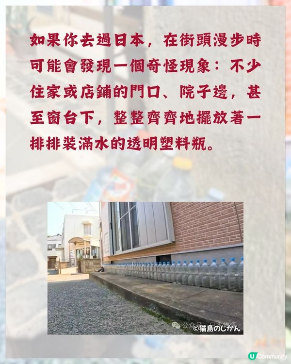 日本冷知識🇯🇵旅遊時經常見到街上有一排膠樽❓原來全因「1民間偏方 」😮
