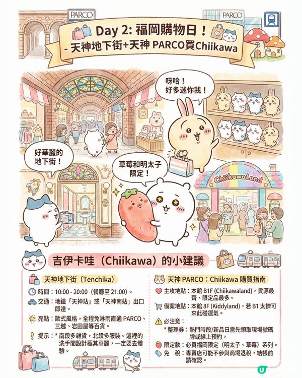 AI生成Chiikawa福岡行程全攻略！直接Save低就可以即刻飛福岡的終極懶人包?!😏 附完整AI指令及教學💡