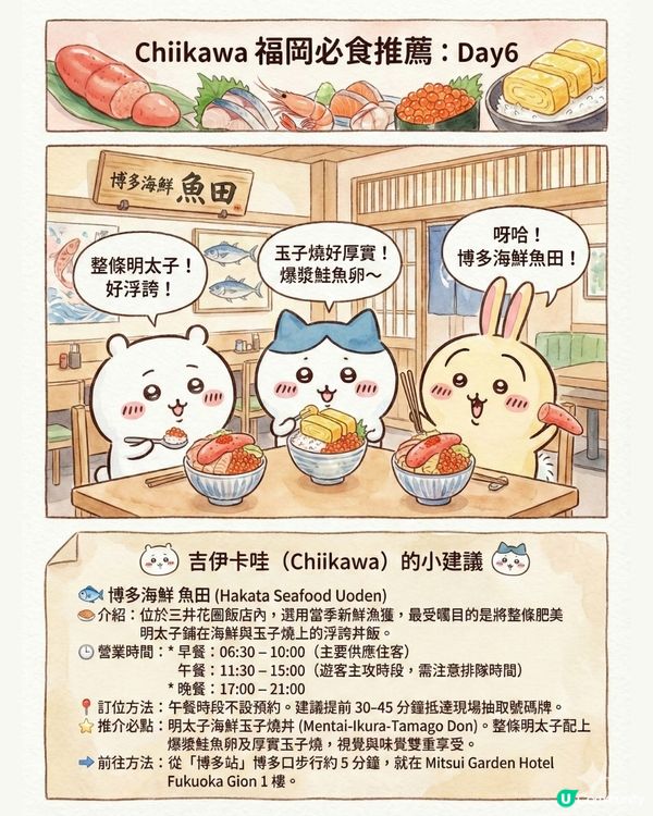 AI生成Chiikawa福岡行程全攻略！直接Save低就可以即刻飛福岡的終極懶人包?!😏 附完整AI指令及教學💡