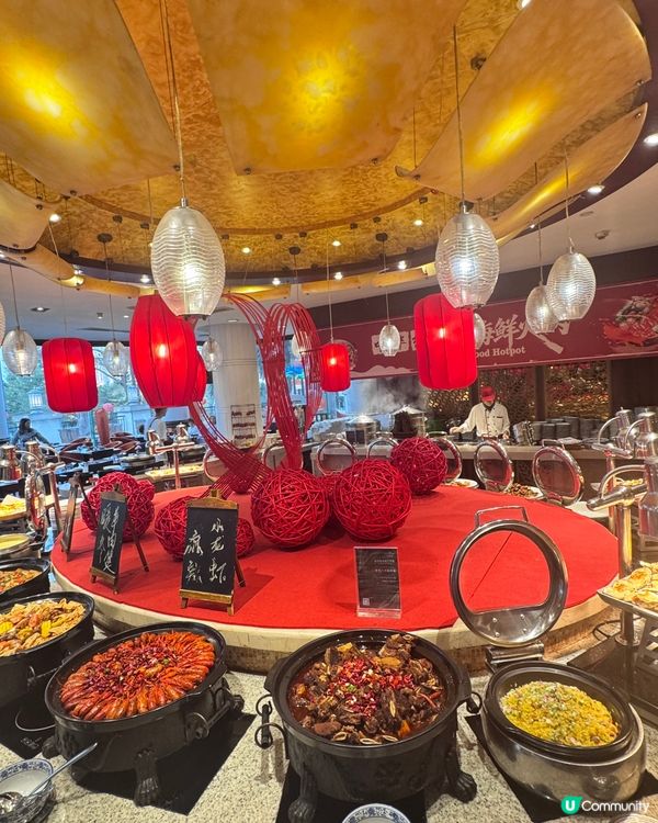 塘廈三正半山溫泉酒店必食Buffet🦀🍲😋