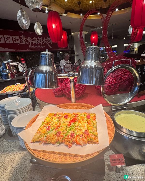 塘廈三正半山溫泉酒店必食Buffet🦀🍲😋