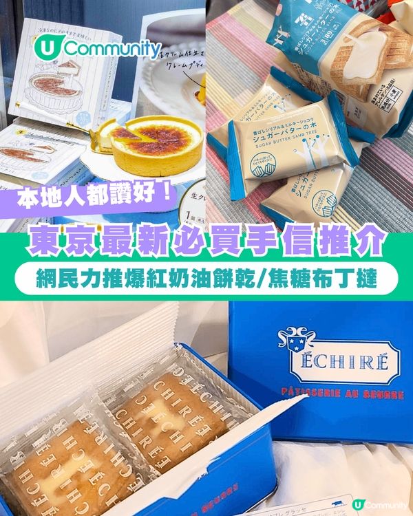 【日本手信2026】嚴選東京最新人氣手信清單！🛍️網民力推爆紅奶油餅乾/焦糖布丁撻🍮