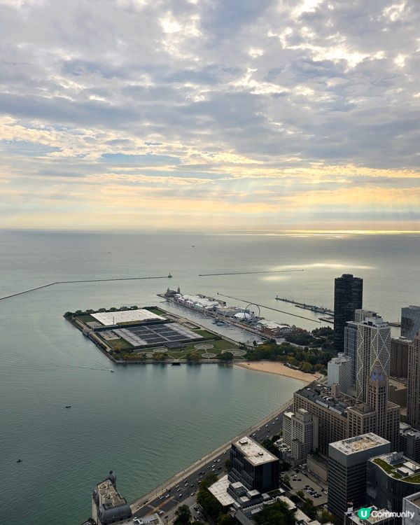 芝加哥高空睇景！🤩 360度無敵景！🌃