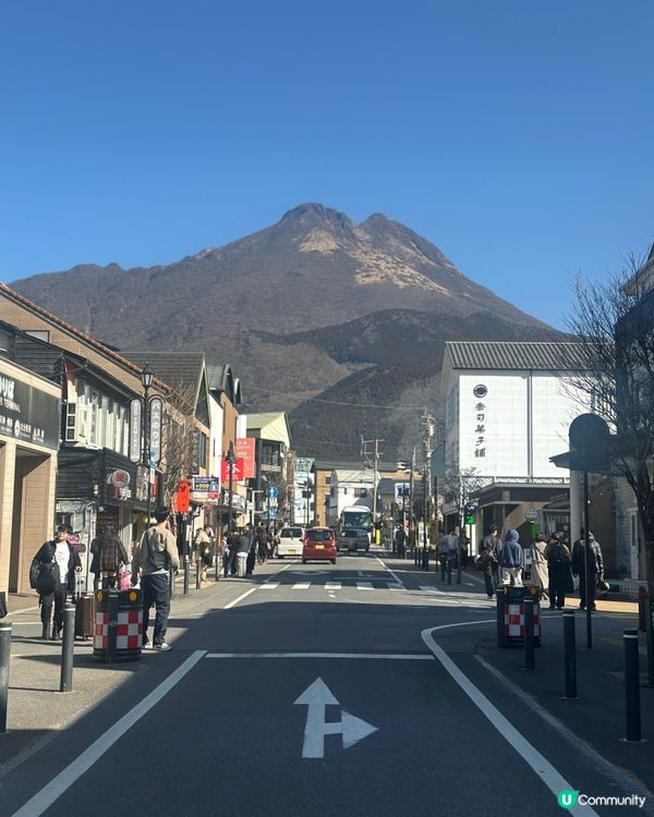 遠眺由布岳讓人感覺放鬆
