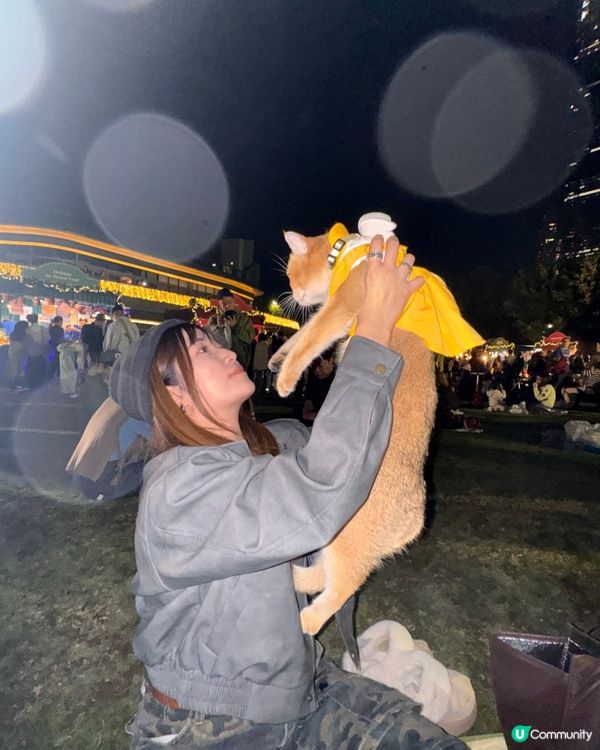 草地野餐初體驗！貓貓好Chill ☀️🌳