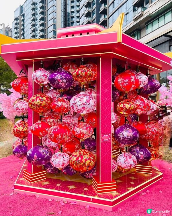 🩷粉紅色的馬年🩷北角匯花見春之園🌸打卡必去！