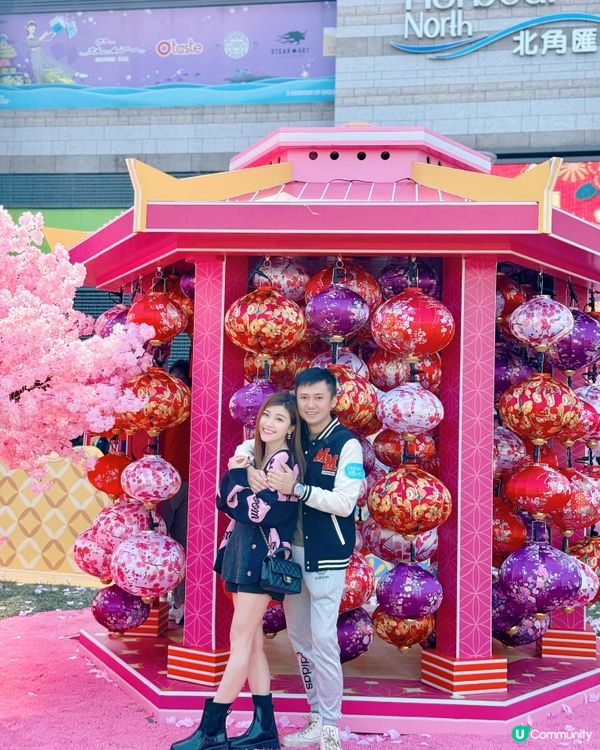 💖粉紅仙境～🌸漫天櫻花拍拖打卡聖地@北角匯❣️