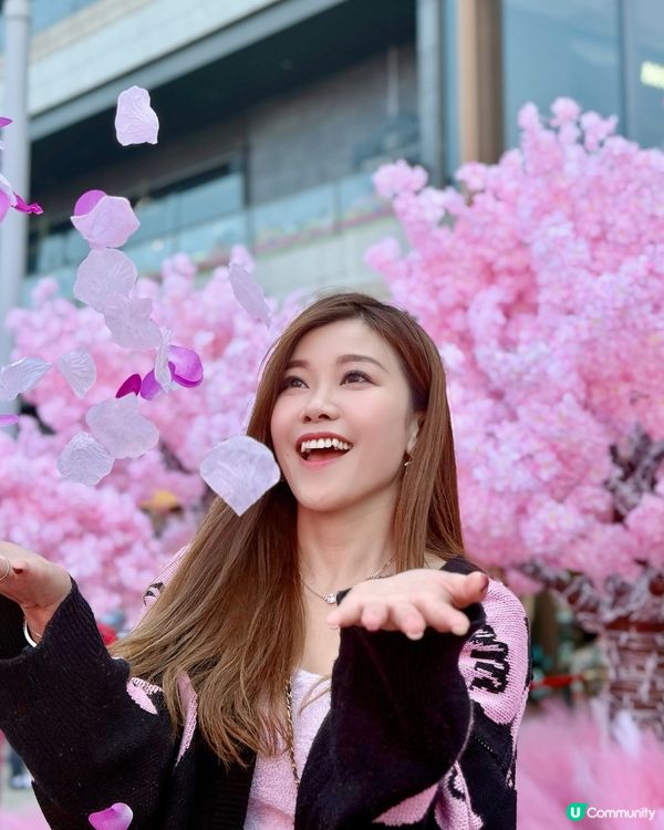 💖粉紅仙境～🌸漫天櫻花拍拖打卡聖地@北角匯❣️