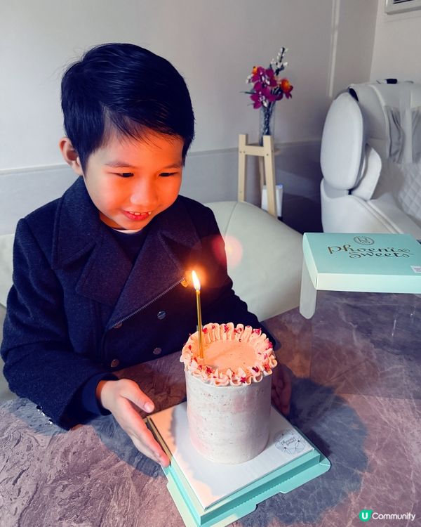 媽咪生日蛋糕！揀咗粉色荔枝玫瑰味！🌸🍰