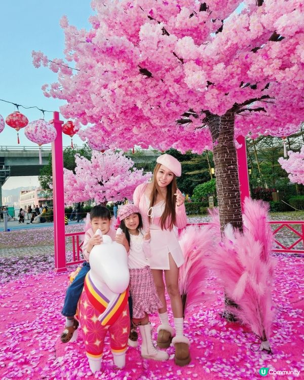 🌸🩷 今年新年最爆 Pink 打卡點 → 北角匯對出海濱→巨...