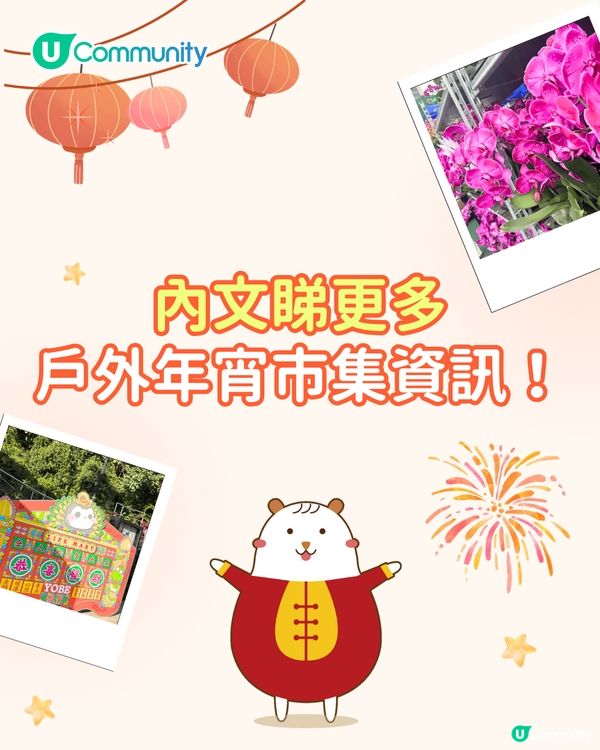 【年宵2026】全港戶外/室內年宵市場一覽🧨辦年貨年花必去！附日期+交通方式