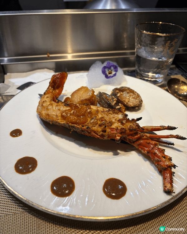 龍亭鐵板燒，色香味俱全，海鮮🦞鮑魚海膽都有！