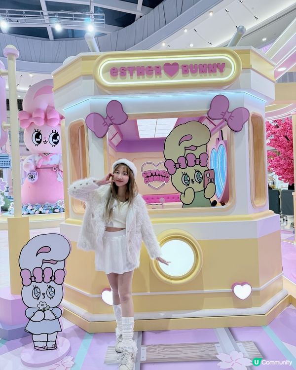 Esther Bunny 櫻花鐵道情人節！🌸💖