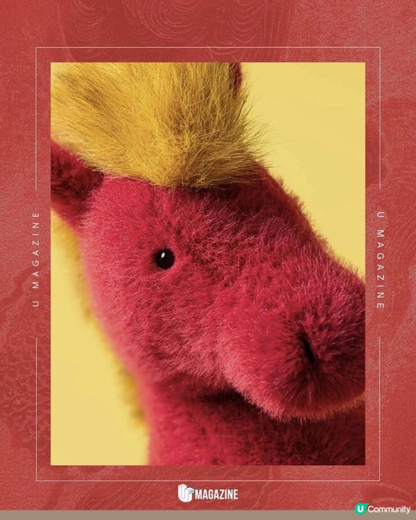 Jellycat黃色爆炸頭赤焰馬亮相！赤紅色新裝必買開運吉祥物！