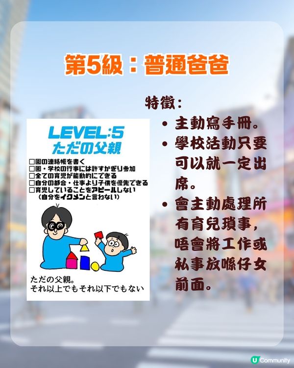 日本瘋傳「爸爸育兒等級表」📊 你嗰位係神隊友定係豬隊友？