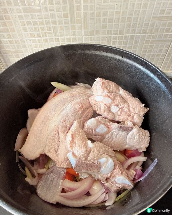 自家製陳醋排骨 + 豬腩肉| 創意加紅蘿蔔同洋蔥更滋味