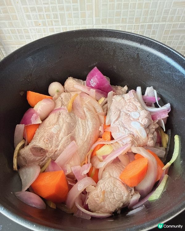 自家製陳醋排骨 + 豬腩肉| 創意加紅蘿蔔同洋蔥更滋味
