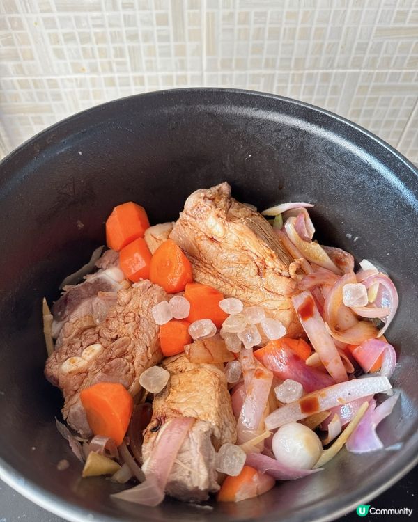 自家製陳醋排骨 + 豬腩肉| 創意加紅蘿蔔同洋蔥更滋味