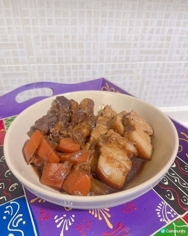 自家製陳醋排骨 + 豬腩肉| 創意加紅蘿蔔同洋蔥更滋味