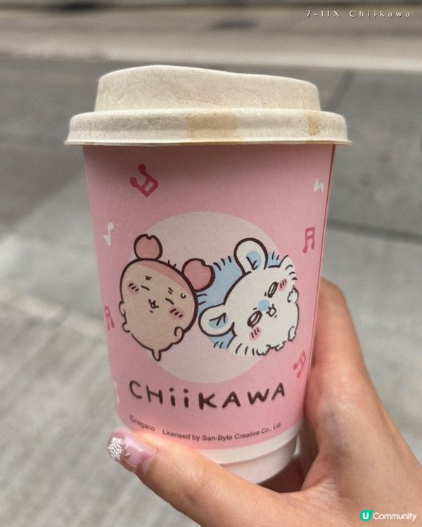 7-11 x Chiikawa 粉紅色新咖啡杯登場