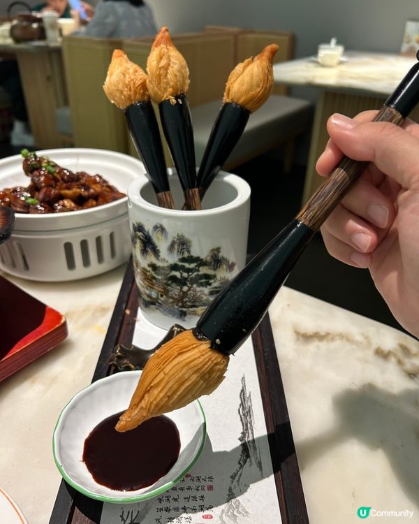 食得嘅毛筆甜品！ 😱😱😱