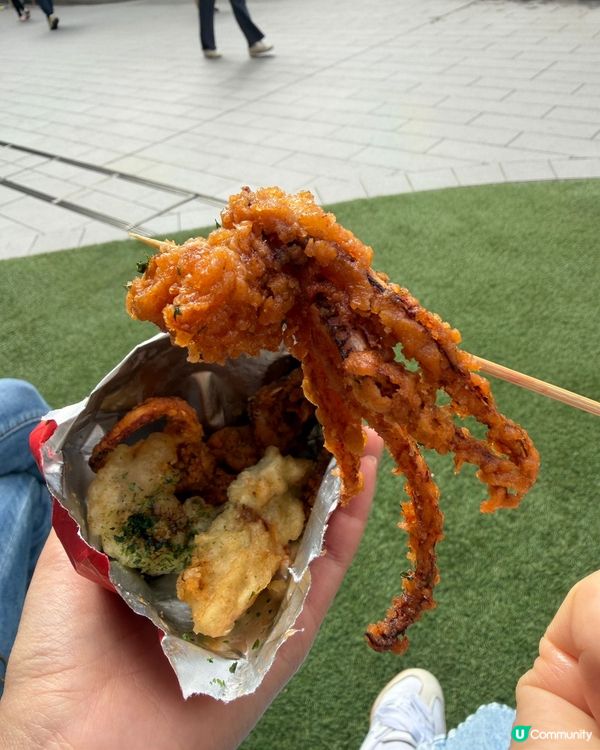 捲捲麵大盛！鮑魚蝦貝柱炸蠔🤤