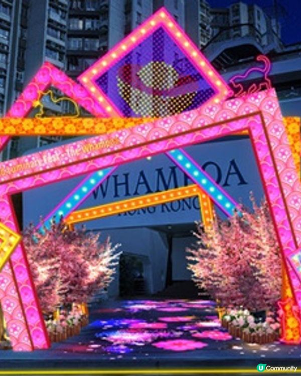 黃埔桃花園燈海🌸行年宵必打卡！📸