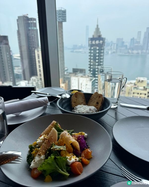 銅鑼灣維港景$198午餐！🍽️✨