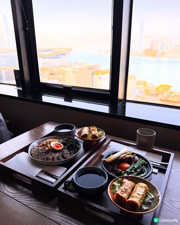 180度全海景🌅🏙️灣仔靚景嘆 「煲仔蒟蒻飯」