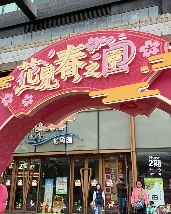 北角匯今年嘅新年打卡點CP值ok!!!!!有唔少桃花擺設祝大...