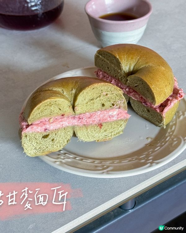 台南網紅貝果🥯草莓金萱貝果🍓😋