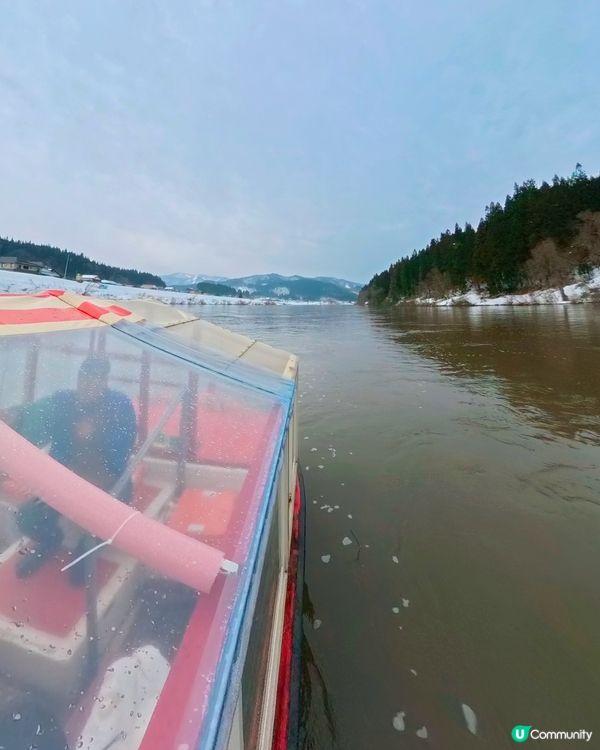 山形縣絕美風景❄️最上川遊船🛶江戶風情！