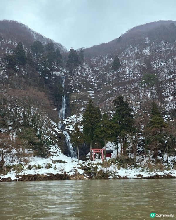 山形縣絕美風景❄️最上川遊船🛶江戶風情！