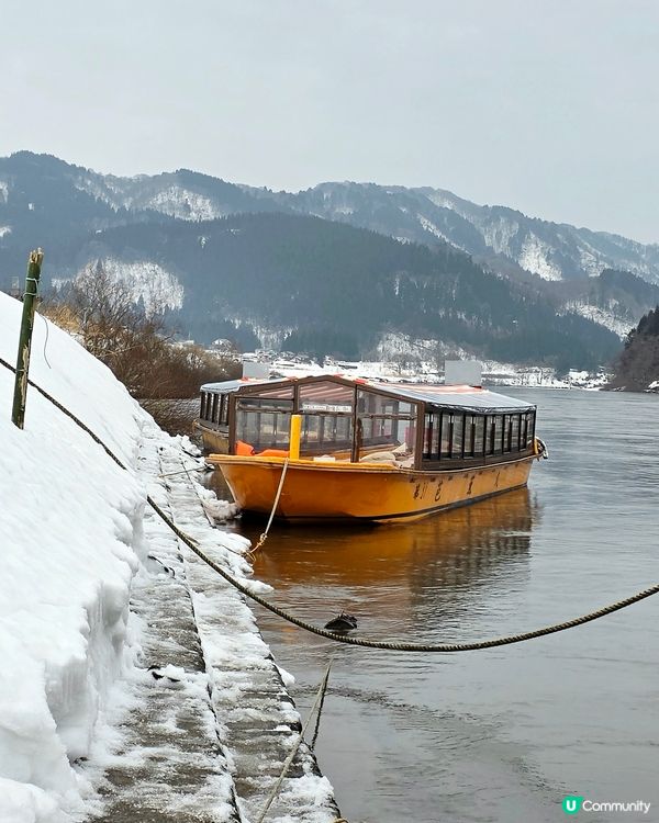 山形縣絕美風景❄️最上川遊船🛶江戶風情！