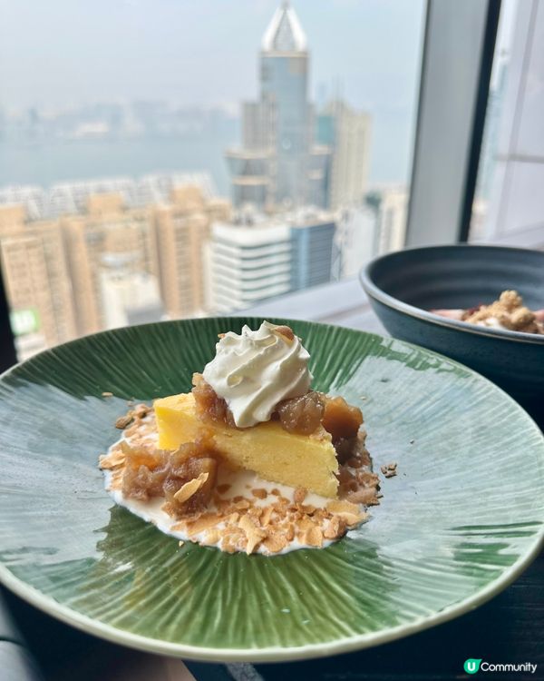 銅鑼灣高空午宴｜維港景致佐三道菜